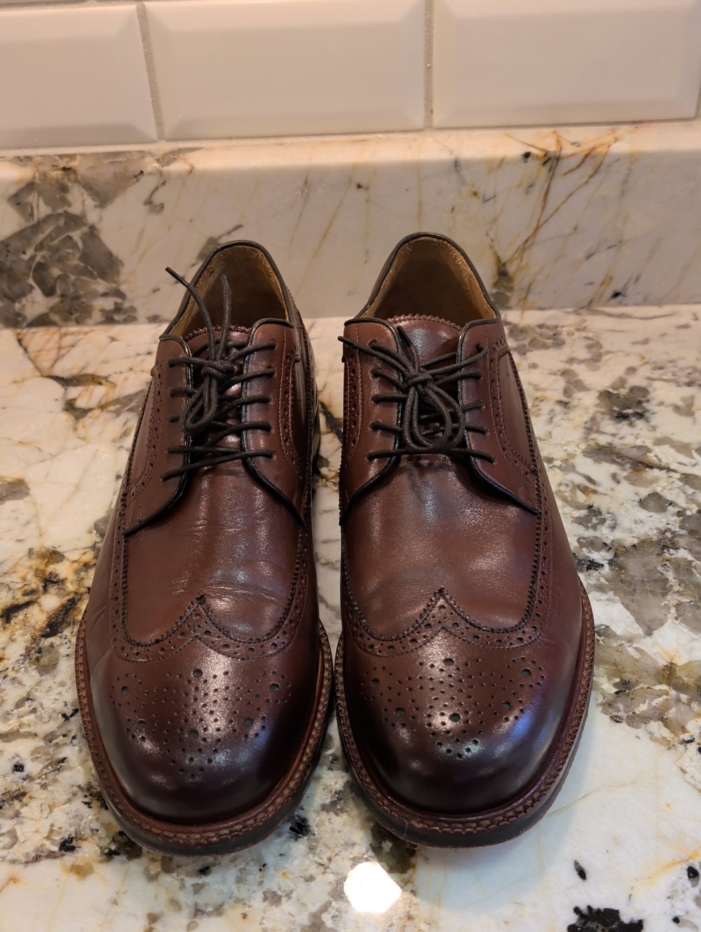 UUC Beckett Simonon Yates Oak Brown Wingtip Oxford Men's Size 12